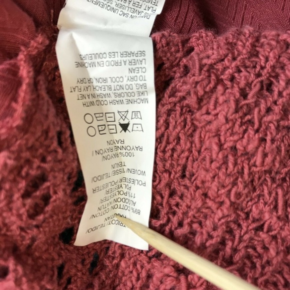 Lucky Brand Loose Knit Asymmetrical Sweater Sz S - Picture 6 of 6